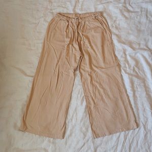 Ozma of California Cropped Wide Leg Pants